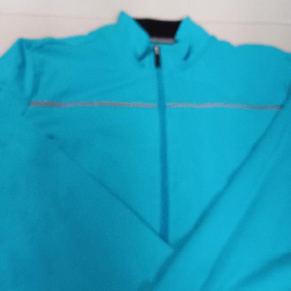 be inspired Womens Zip Up‎ Jacket Teal Blue XL Long Sleeve Athleisure - Picture 11 of 13